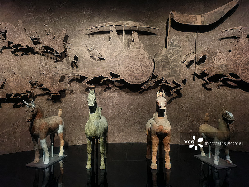 陶马,东汉,四川博物院图片素材