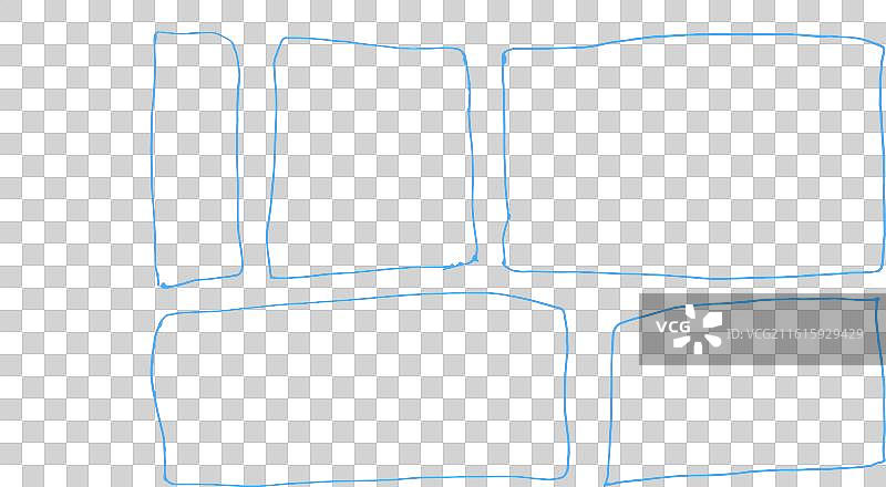 手绘风格涂鸦装饰文字框图片素材