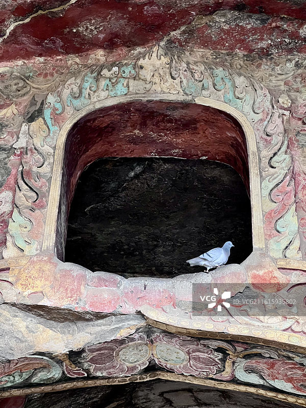 河北邯郸北响堂山石窟释迦洞石窟造像艺术图片素材