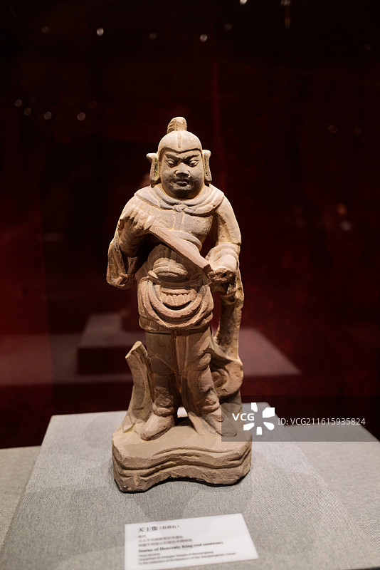 河北邯郸响堂山石窟数字展示中心3D打印复原石雕造像图片素材