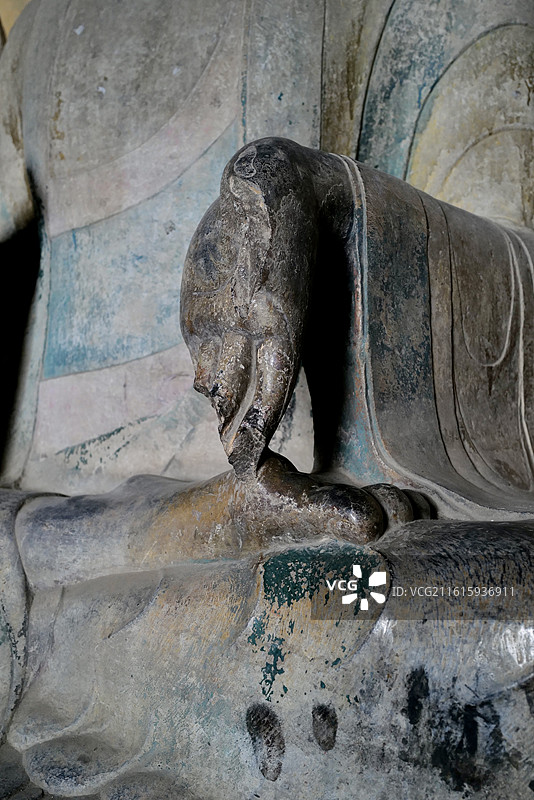 河北邯郸北响堂山石窟刻经洞石窟造像及书法碑刻艺术图片素材