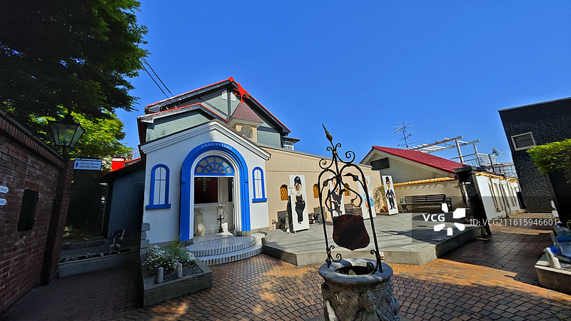 神户北野异人街是充满异国风情的历史街区，留存着众多西洋风格异人馆，是神户著名观光地图片素材