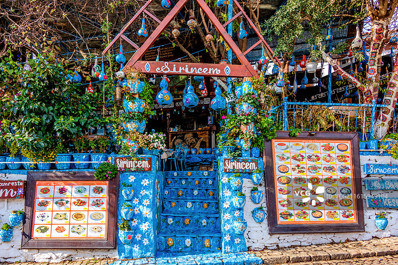 土耳其伊兹密尔塞尔丘克席林杰小镇图片素材