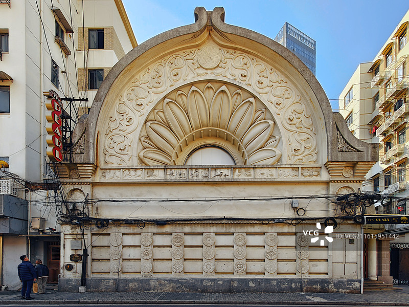 阳光下的西本愿寺图片素材