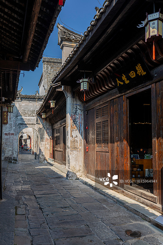 洪江市黔阳古城古巷雍熙街景致图片素材