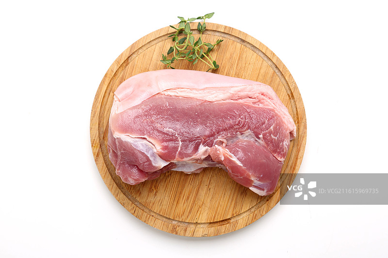 新鲜带皮猪肉图片素材