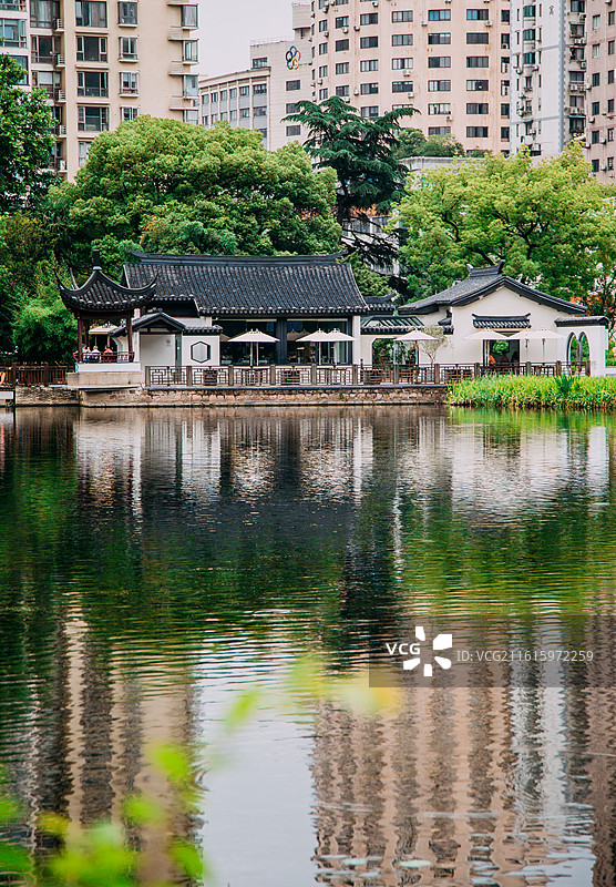上海虹口区和平公园自然景观图片素材