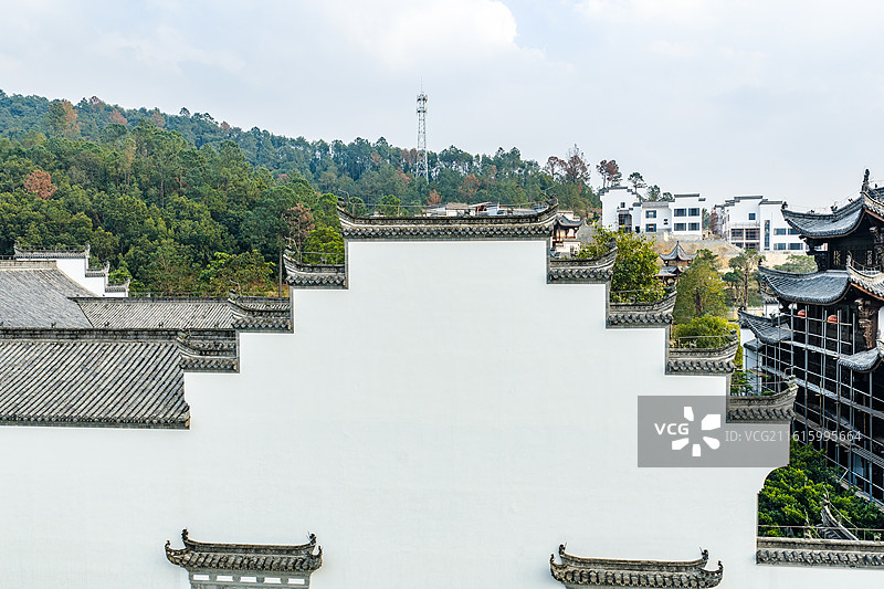 广东江门市鹤山市莱苏鸿园山水人家旅游景区图片素材