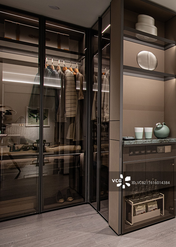 清新简洁的样板间客厅图片素材