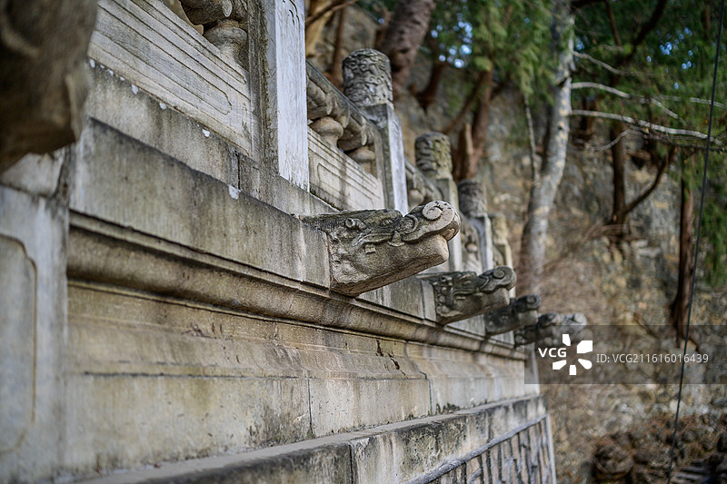 北京香山碧云寺明清古建筑图片素材