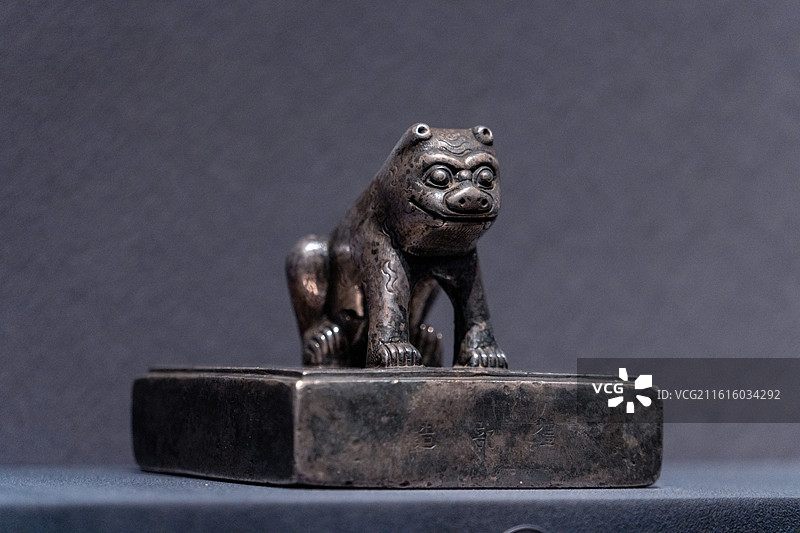 伊克昭盟盟长银印 清代 乾隆时期 内蒙古自治区鄂尔多斯市博物院藏图片素材