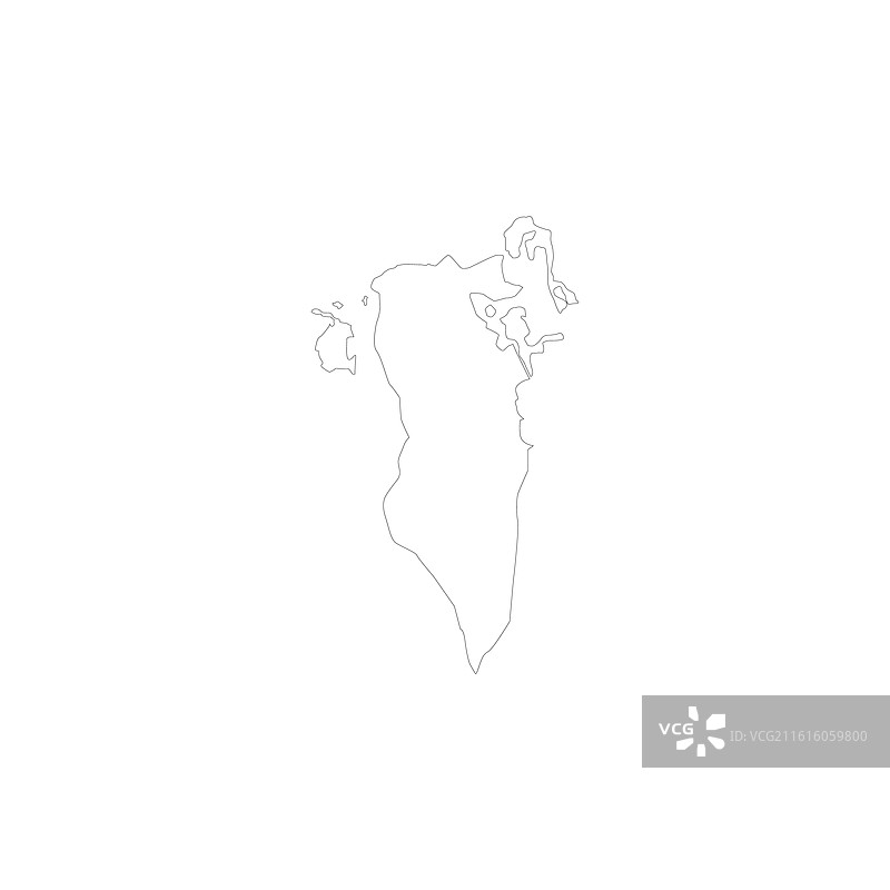 巴林国家地图图标符号设计图片素材
