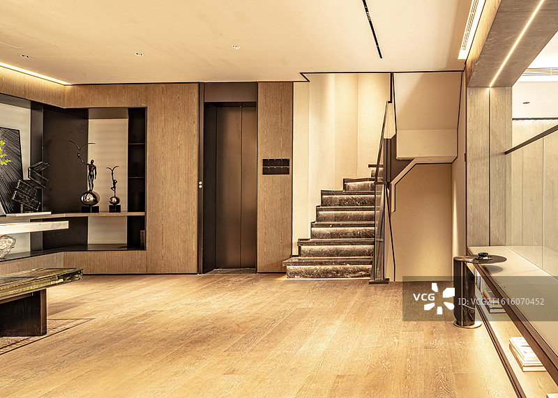 简洁的样板间书房和茶室图片素材