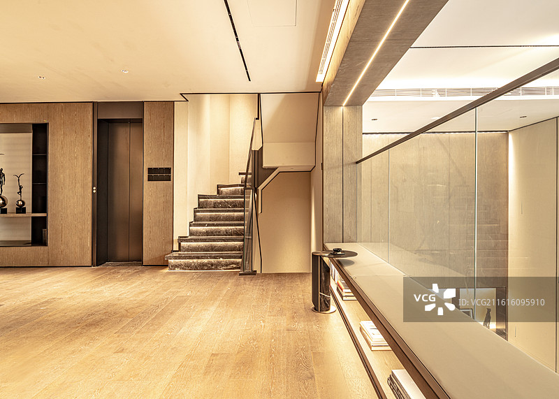 简洁的样板间书房和茶室图片素材