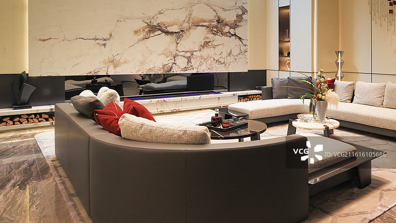 简洁的样板间客厅图片素材