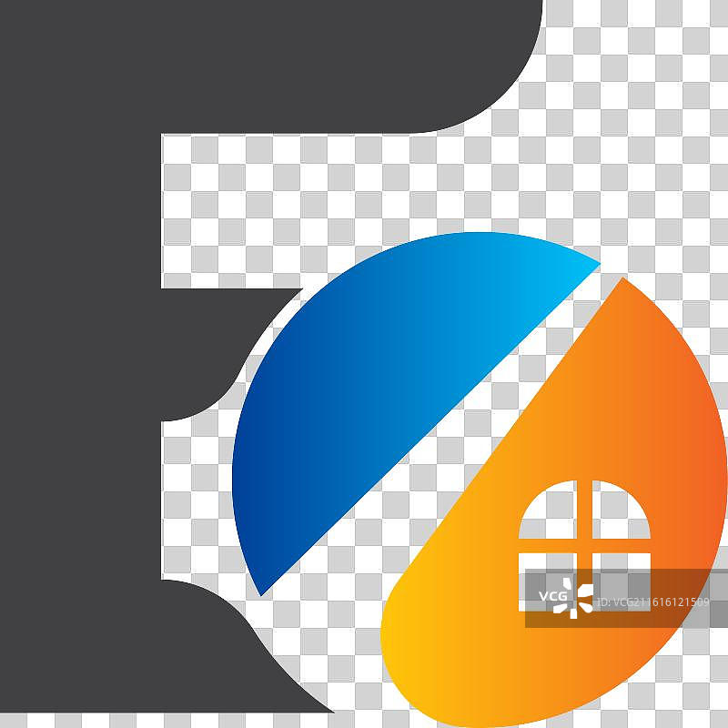 字母e标志模板，多彩字母e图片素材