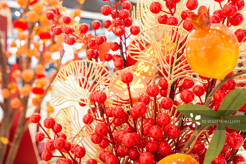 新年节庆装饰、对联、福字贴图片素材