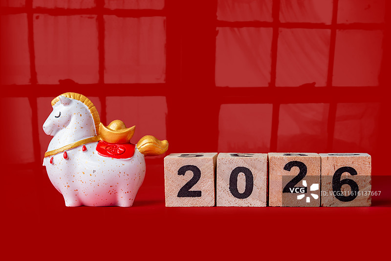 棚拍静物新年祝福图片素材