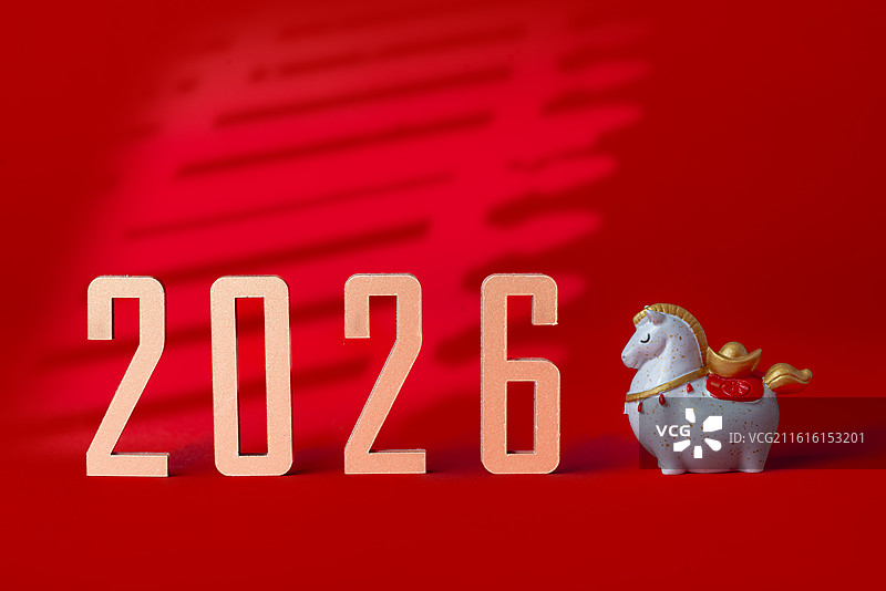 棚拍静物新年祝福图片素材