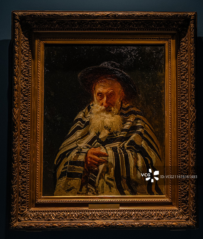 《祈祷的犹太人》 特列季亚科夫画廊藏 涅瓦河畔的遐思 列宾艺术特展 中国国家博物馆图片素材