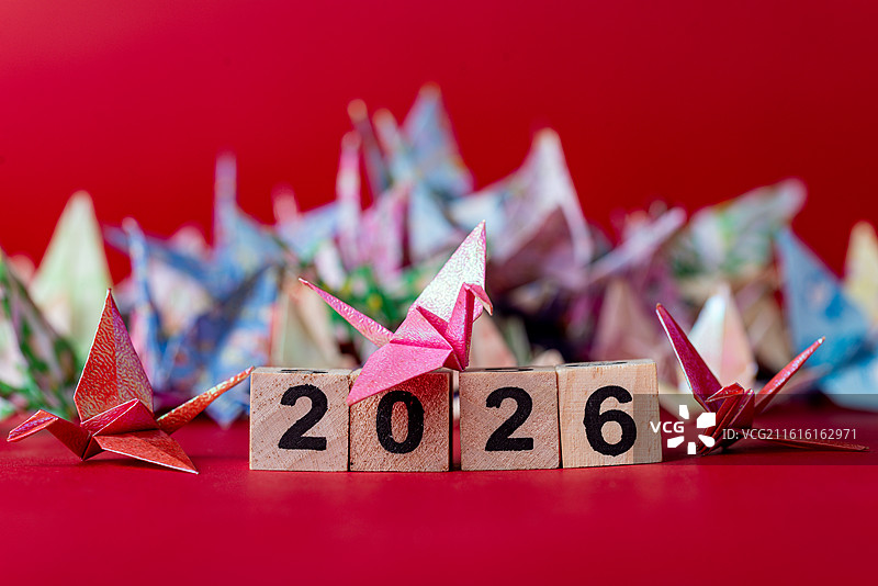 棚拍静物新年祝福图片素材