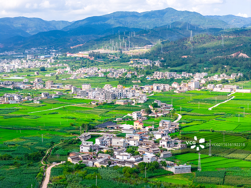 云南省大理州永平县曲硐镇风光图片素材