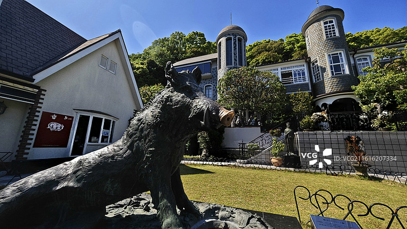 神户北野异人街是充满异国风情的历史街区，留存着众多西洋风格异人馆，是神户著名观光地图片素材