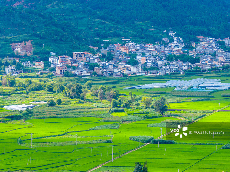 云南省大理州永平县曲硐镇风光图片素材