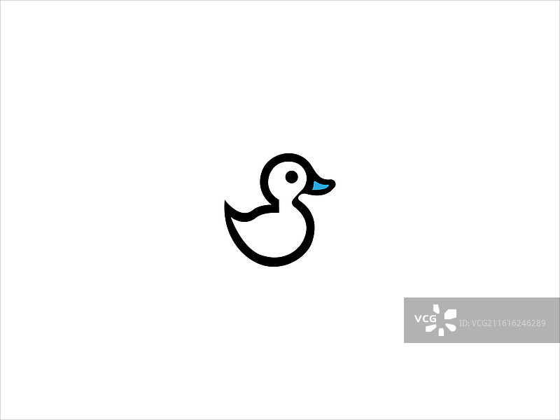 鸭子标志图片素材