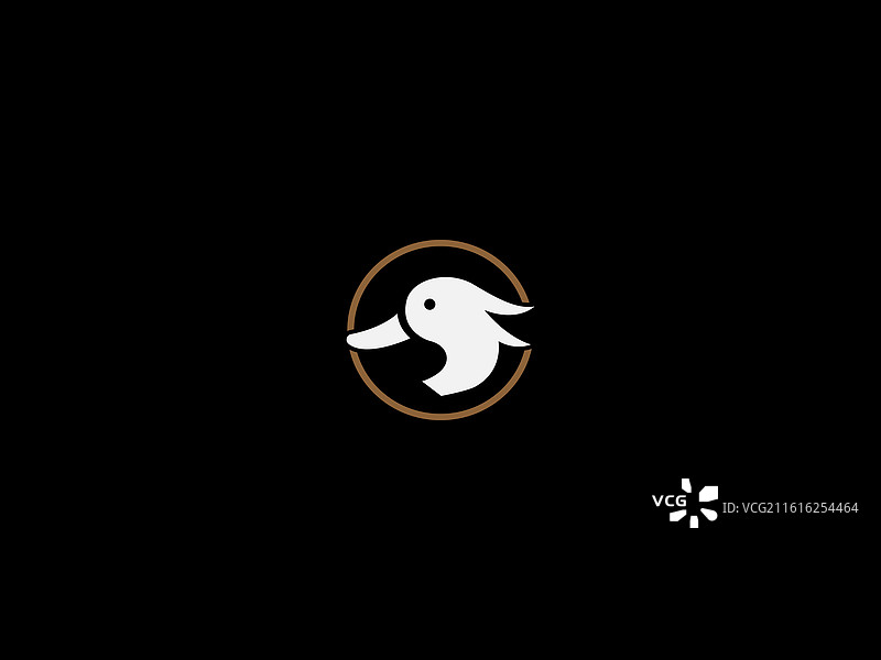 鸭子标志图片素材