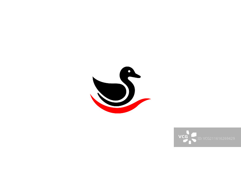 鸭子标志图片素材