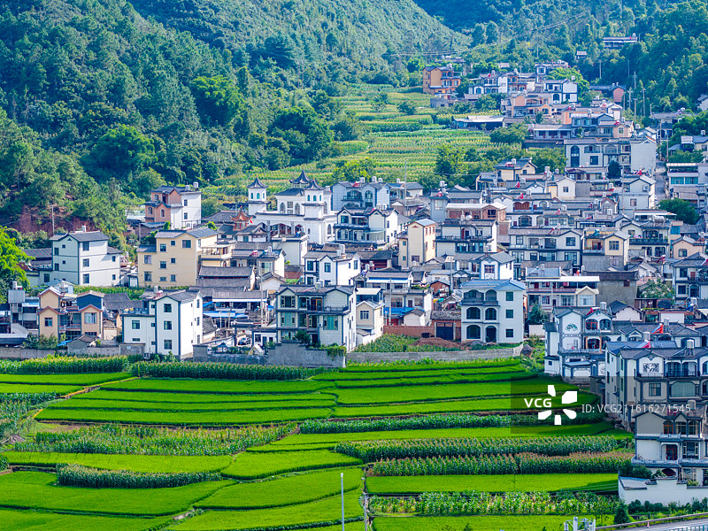 云南省大理州永平县曲硐镇风光图片素材