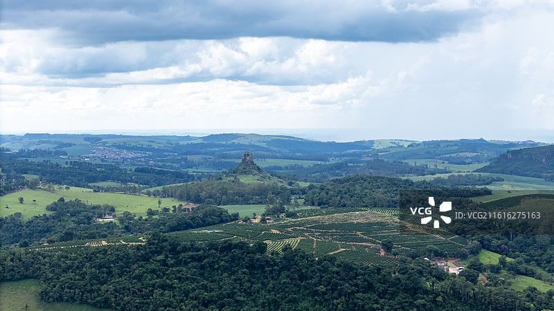 巴西，圣保罗，柏拉拿州，Cachoeira do Espírito San，千岛湖图片素材
