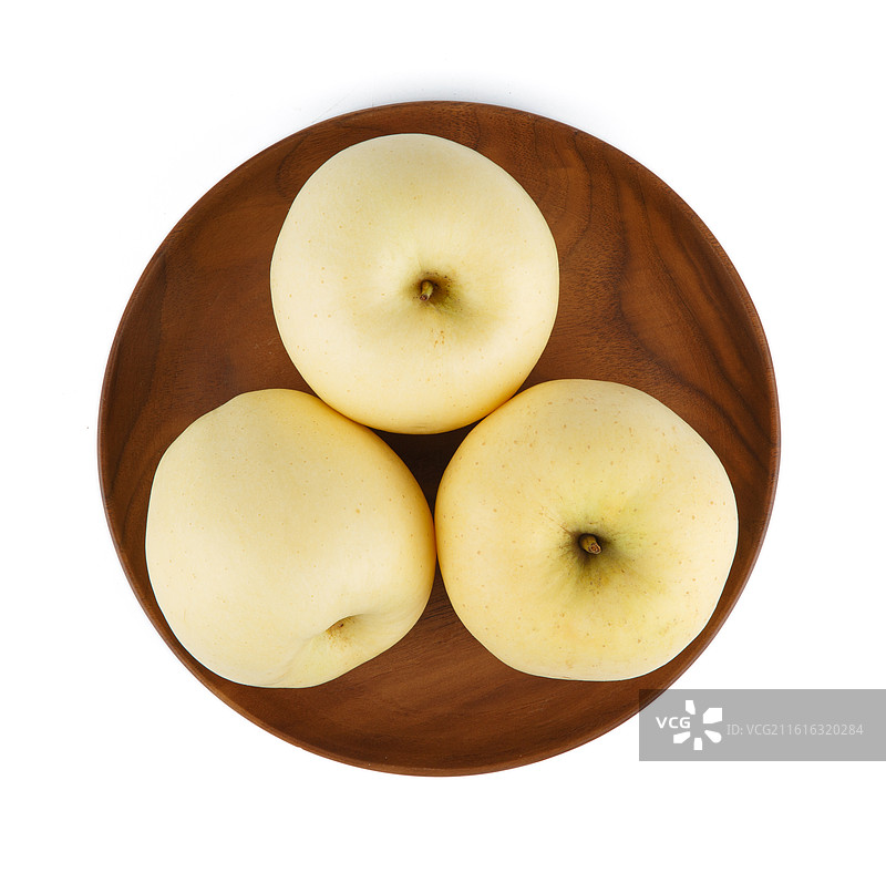 新鲜的黄香蕉苹果孤立在白色背景上图片素材