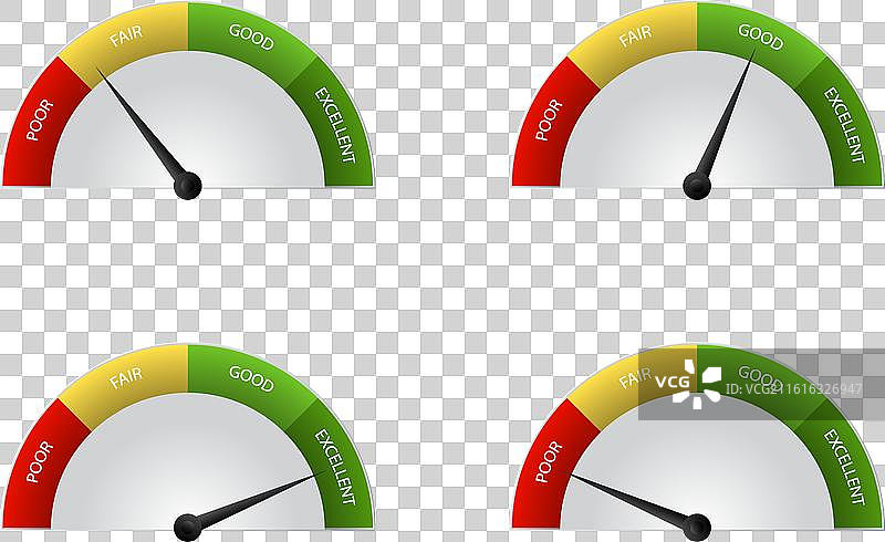 一组用于客户的彩色刻度盘图片素材