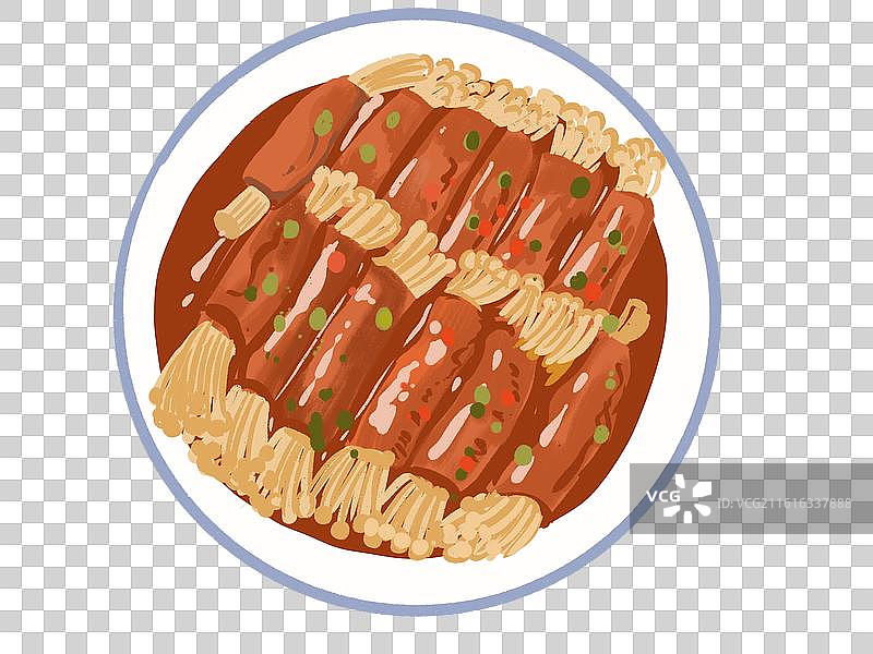 肥牛金针菇卷图片素材