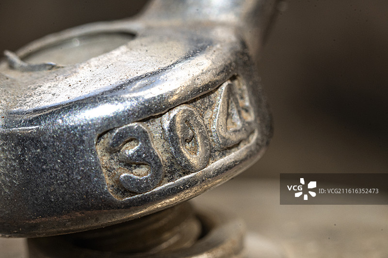 304不锈钢编号微距特写图片素材