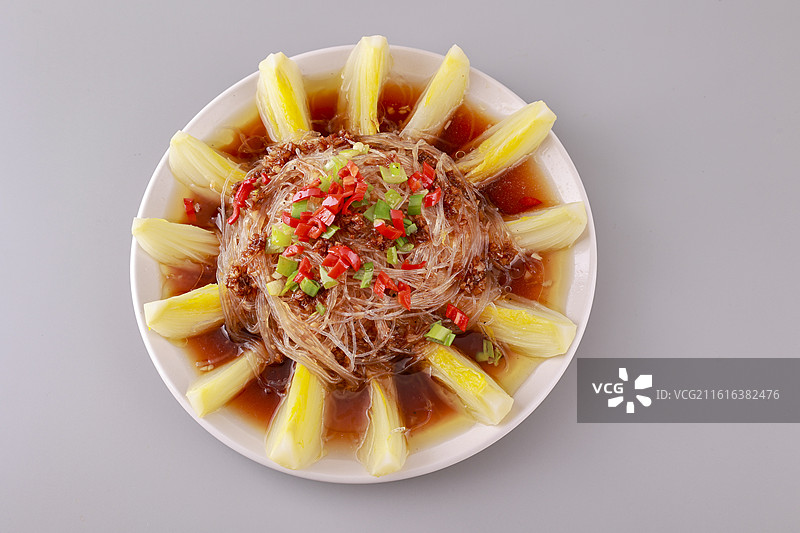 蒜蓉粉丝娃娃菜图片素材