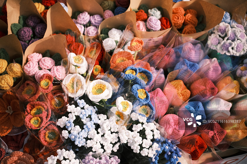 针织的花图片素材