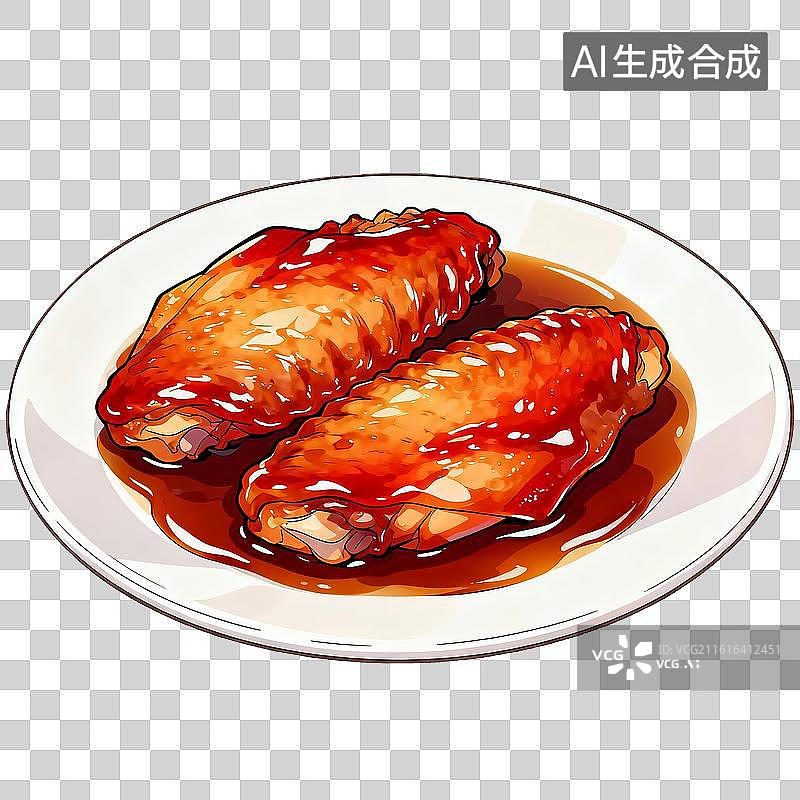 【AI数字艺术】可乐鸡翅图片素材