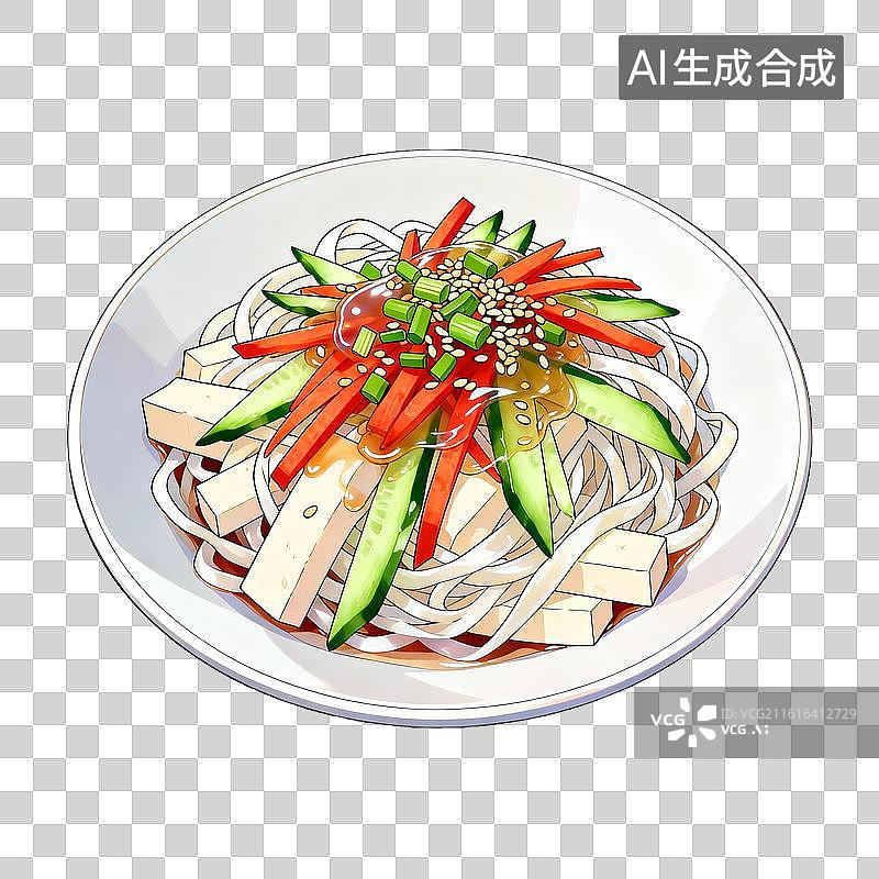 【AI数字艺术】凉拌三丝图片素材