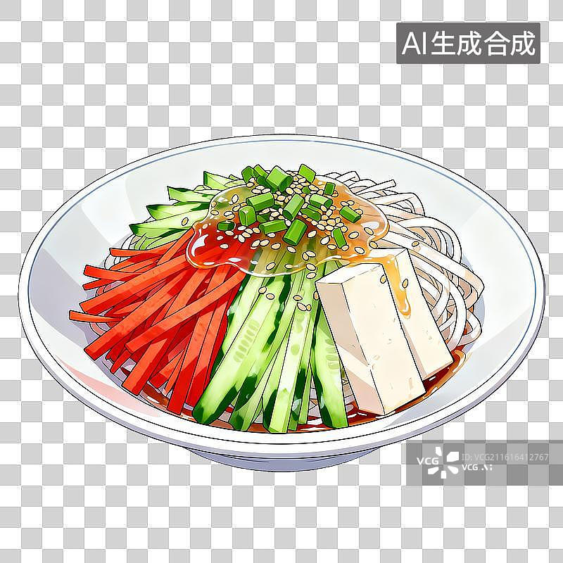 【AI数字艺术】凉拌三丝图片素材