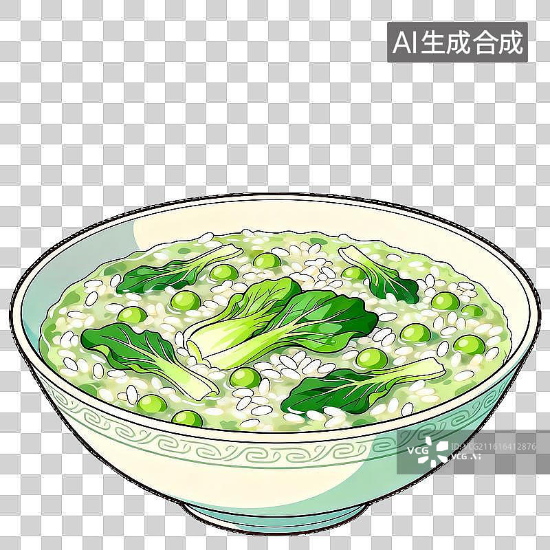 【AI数字艺术】芥菜粥图片素材