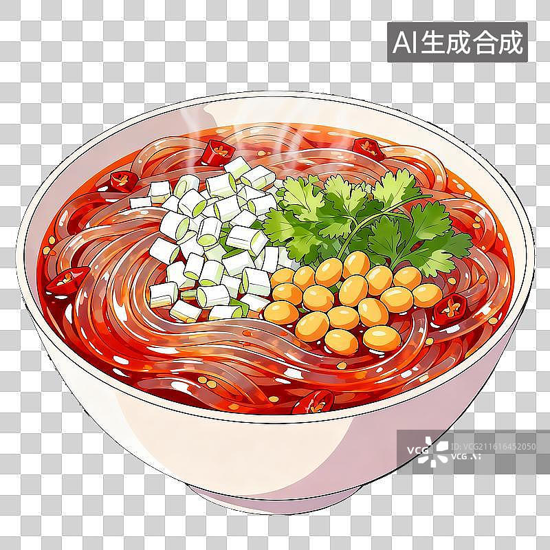 【AI数字艺术】酸辣粉图片素材