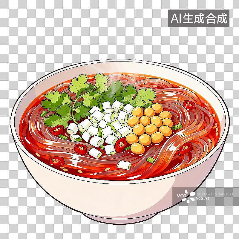 【AI数字艺术】酸辣粉图片素材