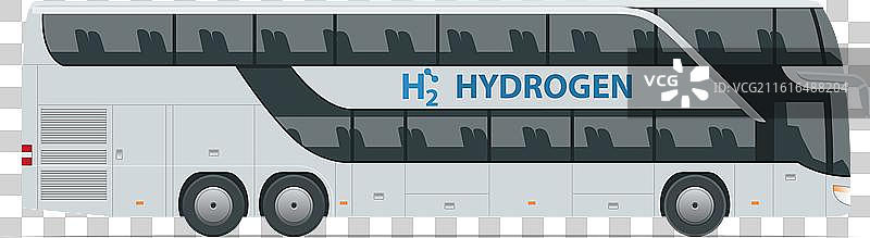 氢能源公交车，替代能源，零排放图片素材