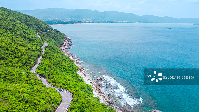 沿海公路的夏天图片素材