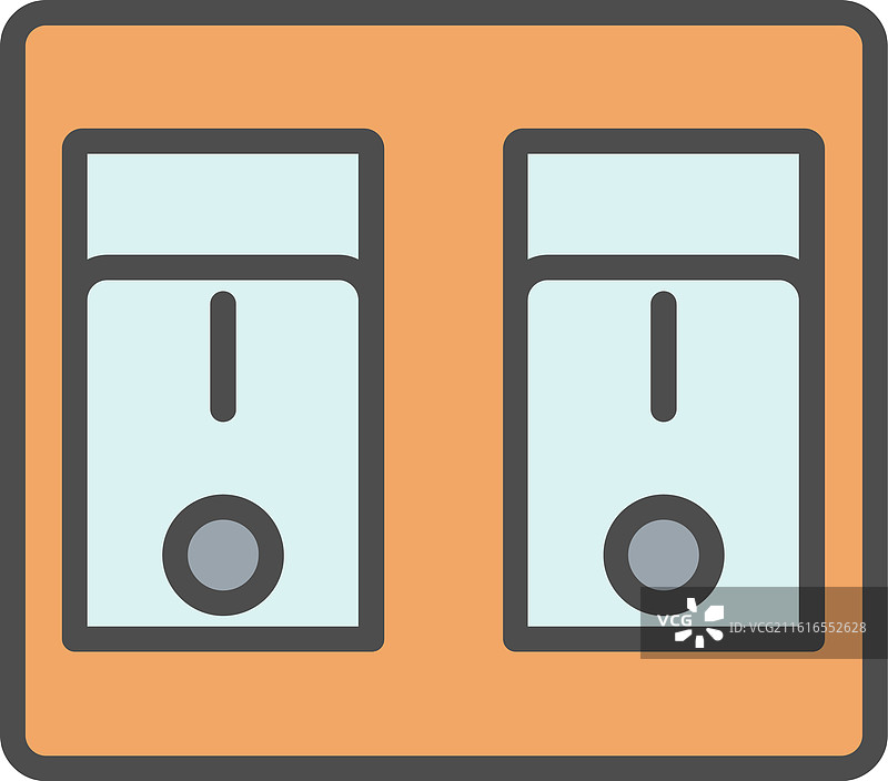 开关线框图标设计图片素材