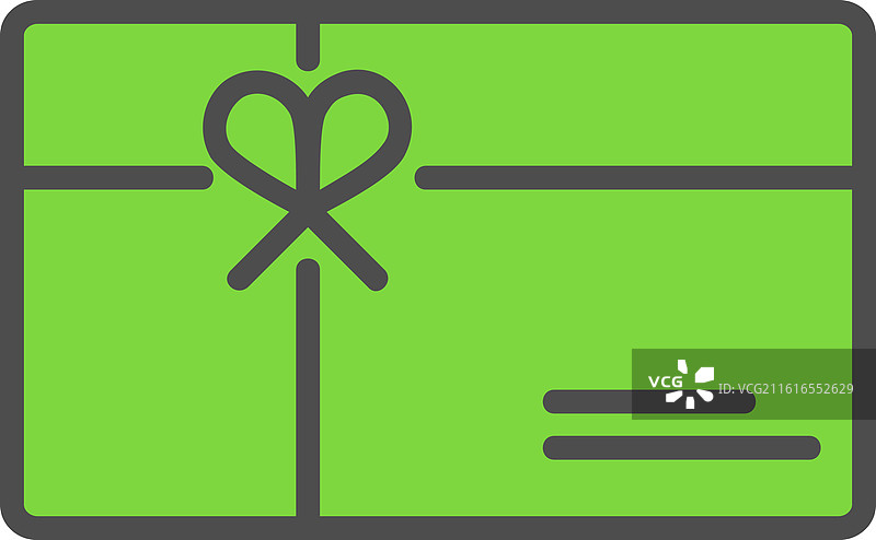 礼品卡线条填充图标设计图片素材