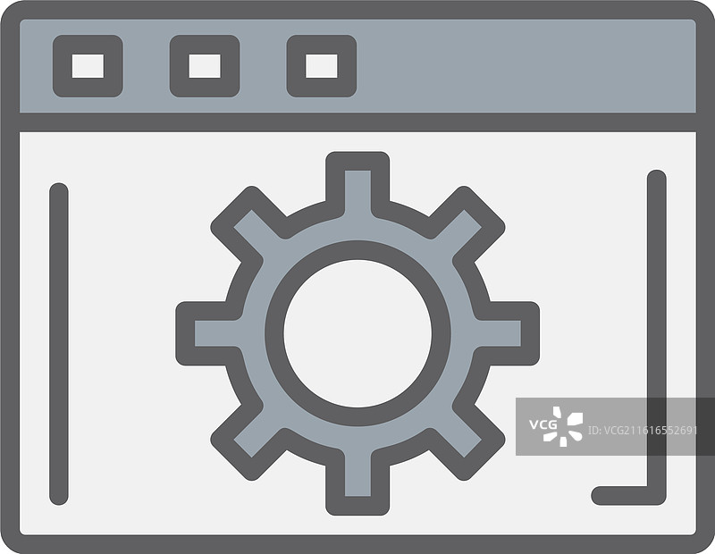 浏览器设置线条填充图标设计图片素材
